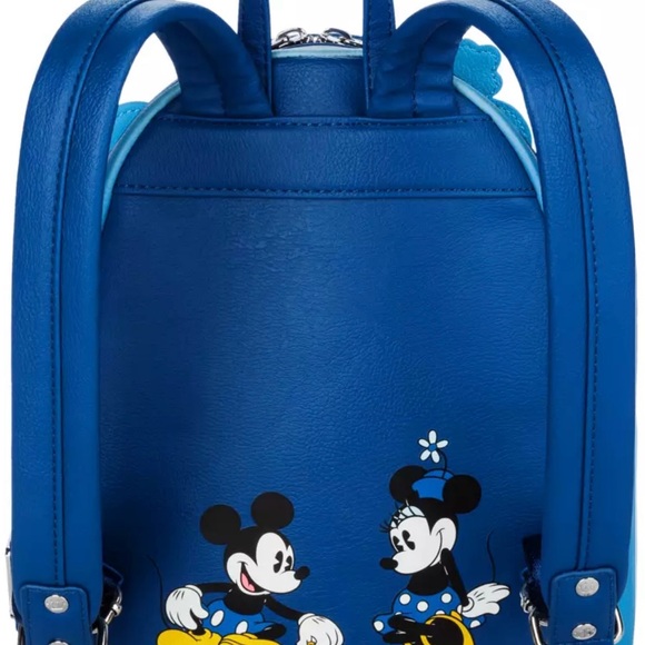 Mickey Mouse and Minnie Mouse Hanukkah Light-Up Loungefly Mini Backpack - Picture 3 of 5